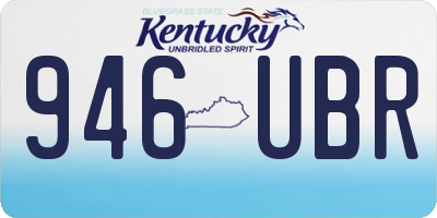 KY license plate 946UBR
