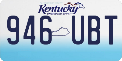 KY license plate 946UBT