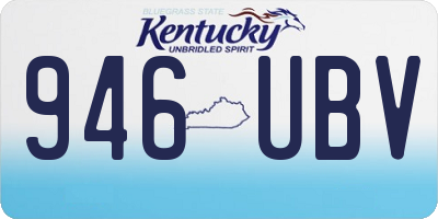 KY license plate 946UBV