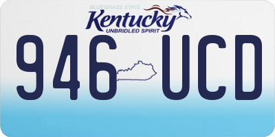 KY license plate 946UCD