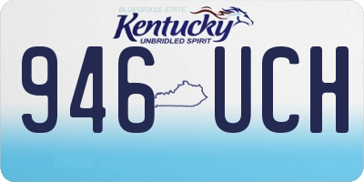 KY license plate 946UCH