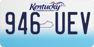 KY license plate 946UEV