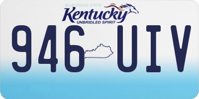 KY license plate 946UIV