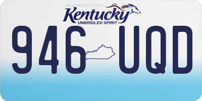 KY license plate 946UQD