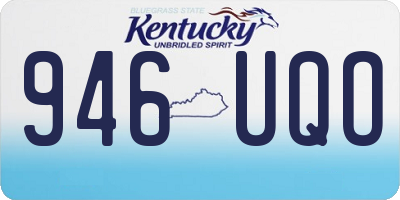 KY license plate 946UQO