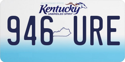 KY license plate 946URE