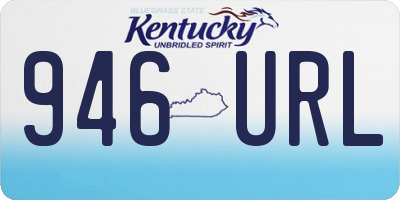 KY license plate 946URL