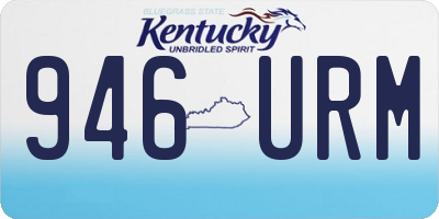 KY license plate 946URM