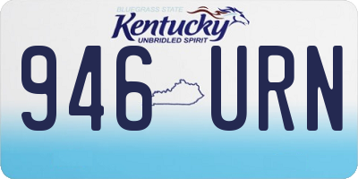 KY license plate 946URN