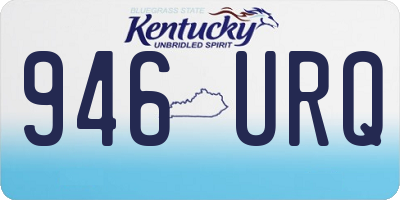 KY license plate 946URQ