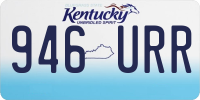 KY license plate 946URR