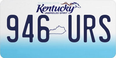 KY license plate 946URS