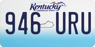 KY license plate 946URU