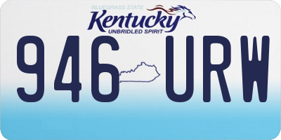KY license plate 946URW
