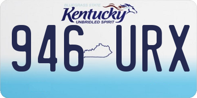 KY license plate 946URX