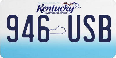 KY license plate 946USB