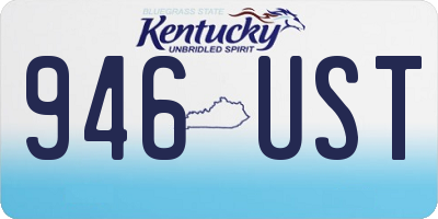 KY license plate 946UST