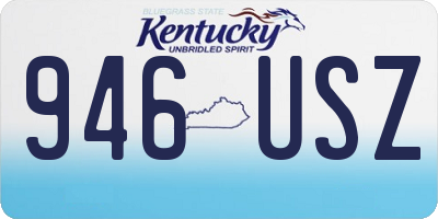 KY license plate 946USZ