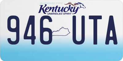 KY license plate 946UTA