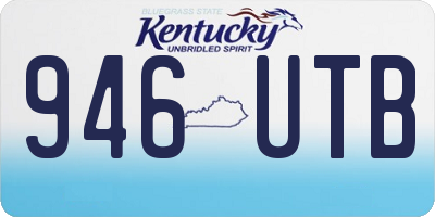 KY license plate 946UTB