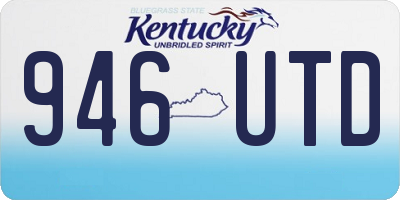 KY license plate 946UTD