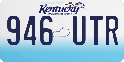 KY license plate 946UTR