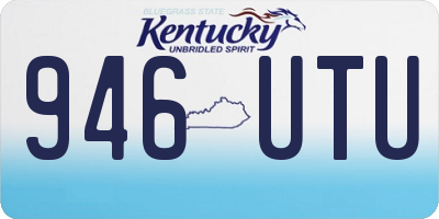 KY license plate 946UTU
