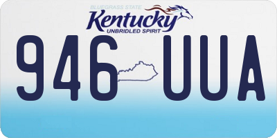 KY license plate 946UUA
