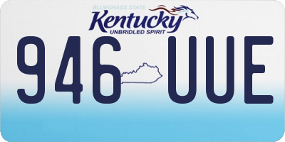 KY license plate 946UUE