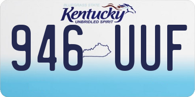 KY license plate 946UUF