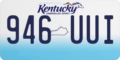 KY license plate 946UUI