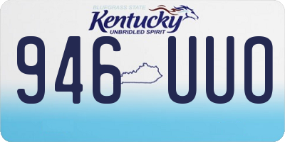 KY license plate 946UUO