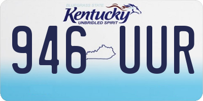 KY license plate 946UUR