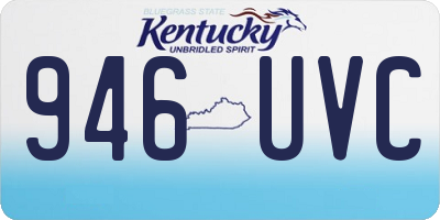 KY license plate 946UVC