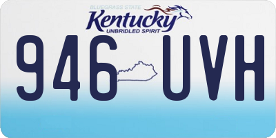 KY license plate 946UVH