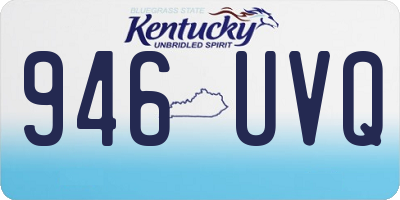 KY license plate 946UVQ