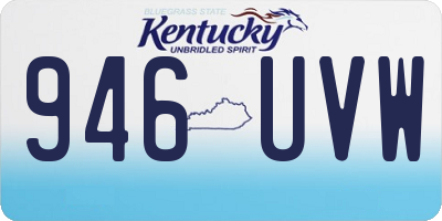 KY license plate 946UVW