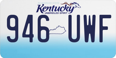KY license plate 946UWF