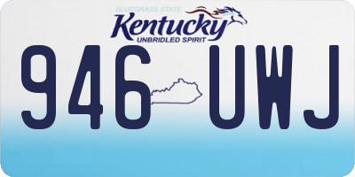 KY license plate 946UWJ