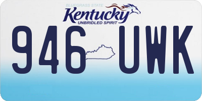 KY license plate 946UWK