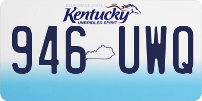 KY license plate 946UWQ