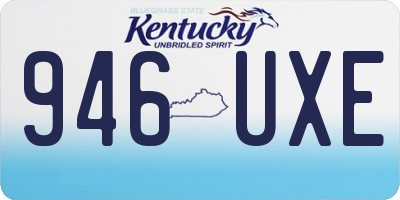 KY license plate 946UXE