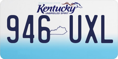 KY license plate 946UXL