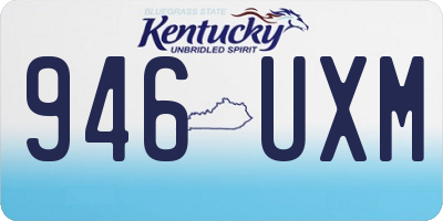 KY license plate 946UXM