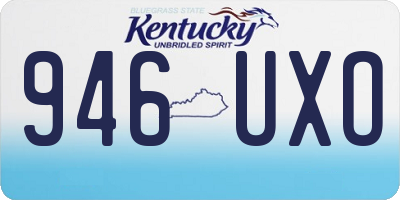 KY license plate 946UXO