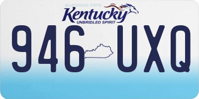 KY license plate 946UXQ