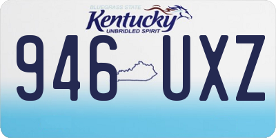 KY license plate 946UXZ