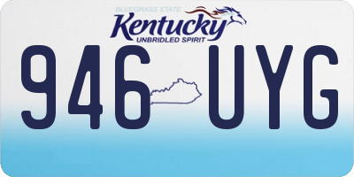 KY license plate 946UYG