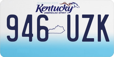 KY license plate 946UZK