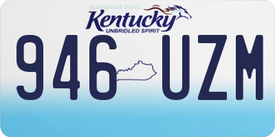KY license plate 946UZM